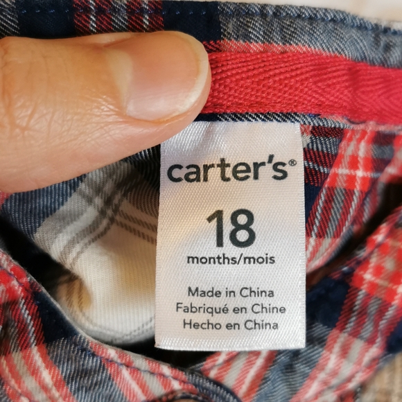 Carter's 18 month plaid dress - Picture 9 of 10